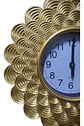 Set De Pared Elegante Con Reloj Y Espejos Dorados - Miniatura 3