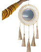 Espejo Tejido Bohemio De Macrame Elegante - Miniatura 4
