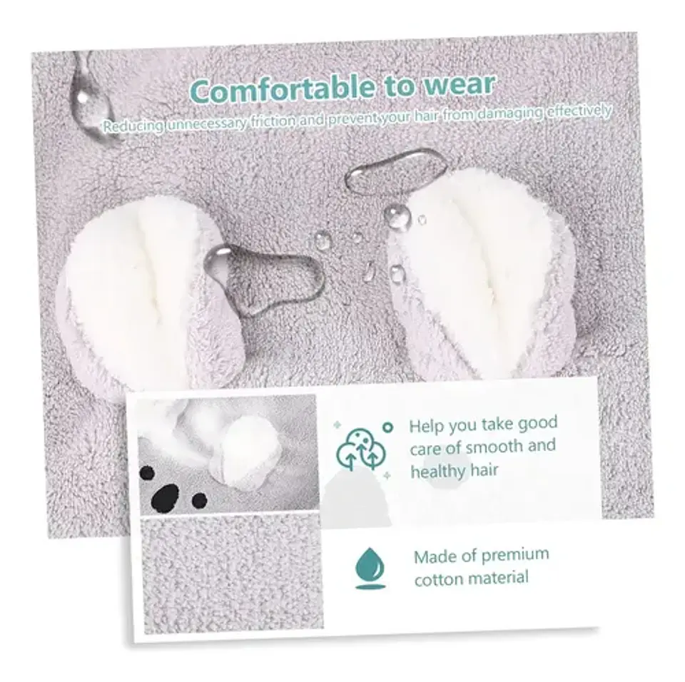 Toalla De Microfibra Para Cabello Super Absorbente 6