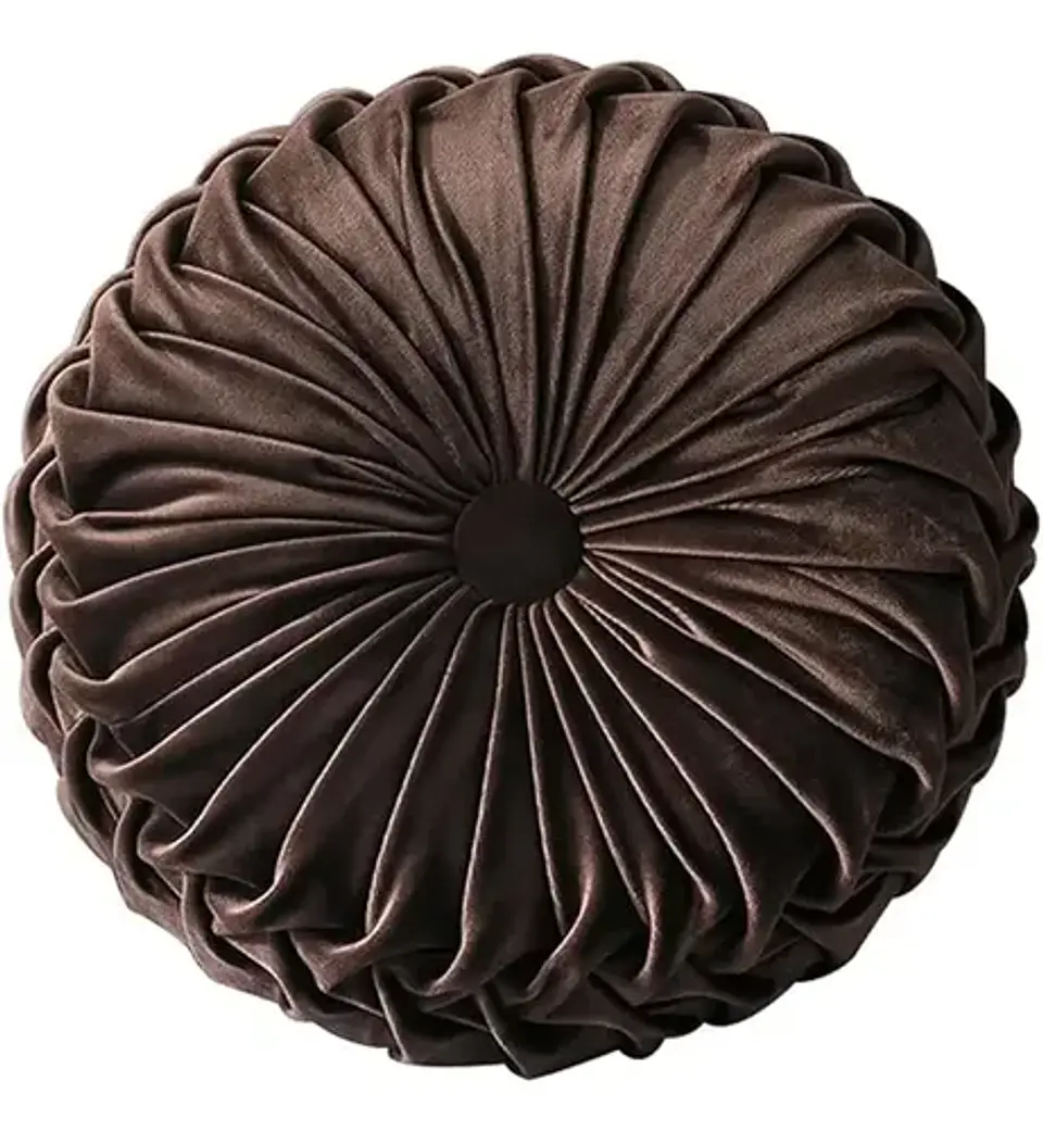 Cojín Redondo Velvet 38 Cm Decorativo 1 Unidad 1