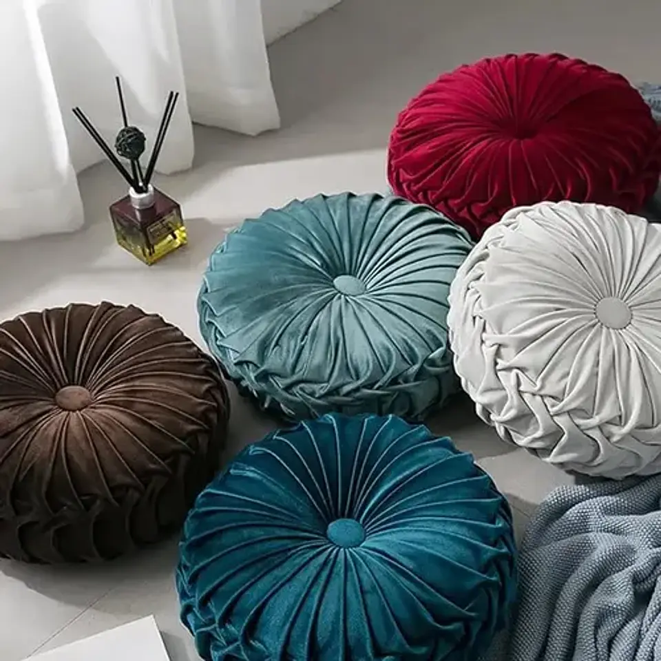 Cojín Redondo Velvet 38 Cm Decorativo 1 Unidad 3