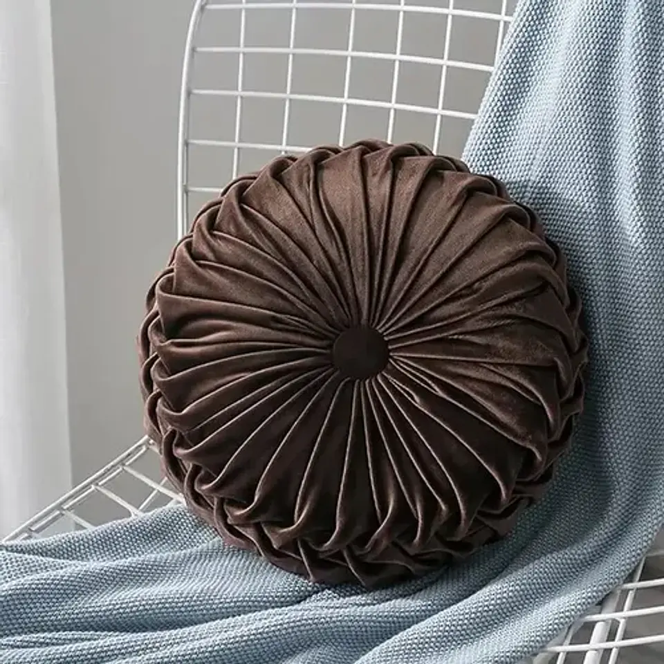 Cojín Redondo Velvet 38 Cm Decorativo 1 Unidad 4