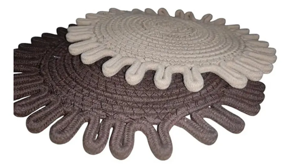 Individuales De Mesa 30x30 Cm Modelo Flor Genérico 6