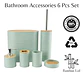 Set De Accesorios De Baño 6 Piezas De Bambu - Miniatura 3