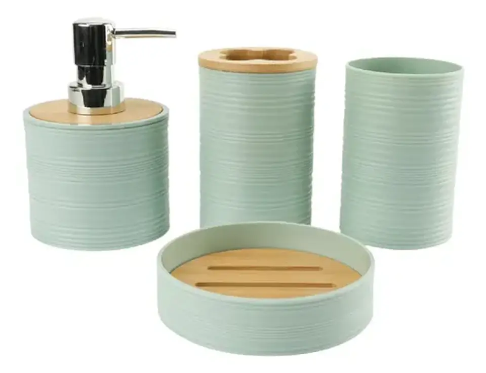 Set De Accesorios De Baño 6 Piezas De Bambu 5