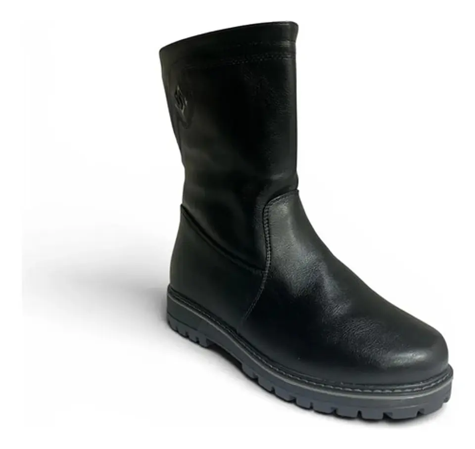Bota Mujer Negra Invierno  Ecocuero 4