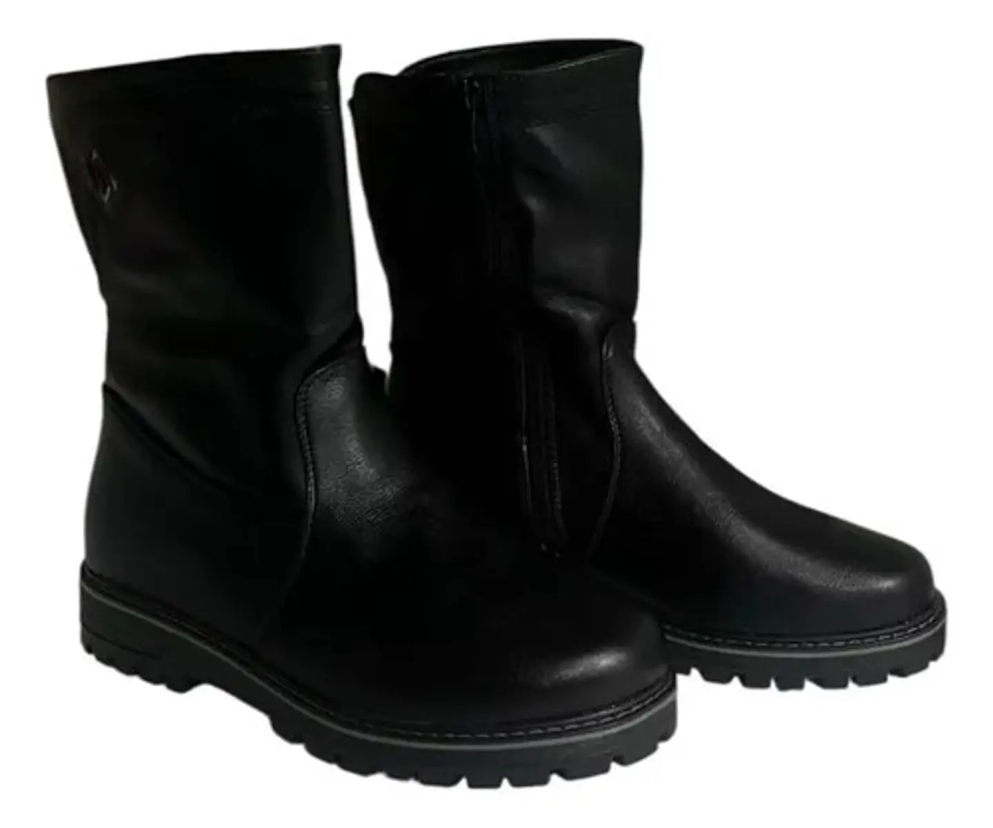 Bota Mujer Negra Invierno  Ecocuero 6