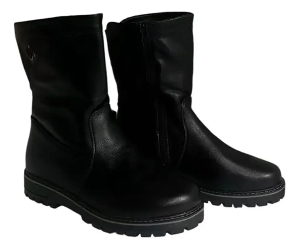 Bota Mujer Negra Invierno  Ecocuero 6