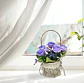 Flores Artificiales Con Maceta Decorativa Para Colgar - Miniatura 2