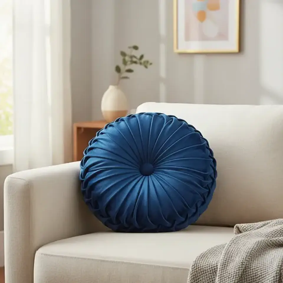 Cojín Redondo Velvet 38 Cm Decorativo 2 Unidades 1