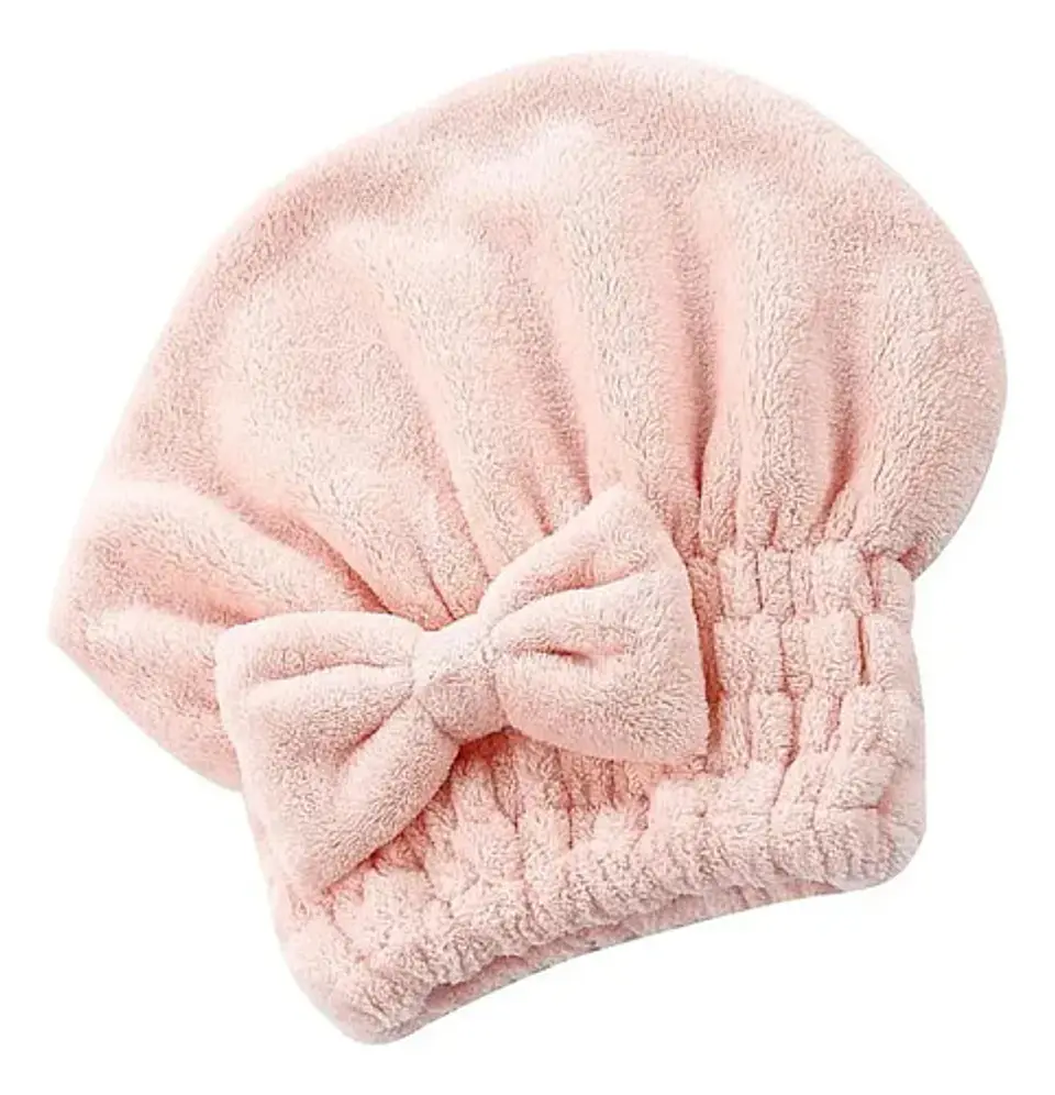 Gorro Toalla Microfibra Para Secar Cabello Ducha 1