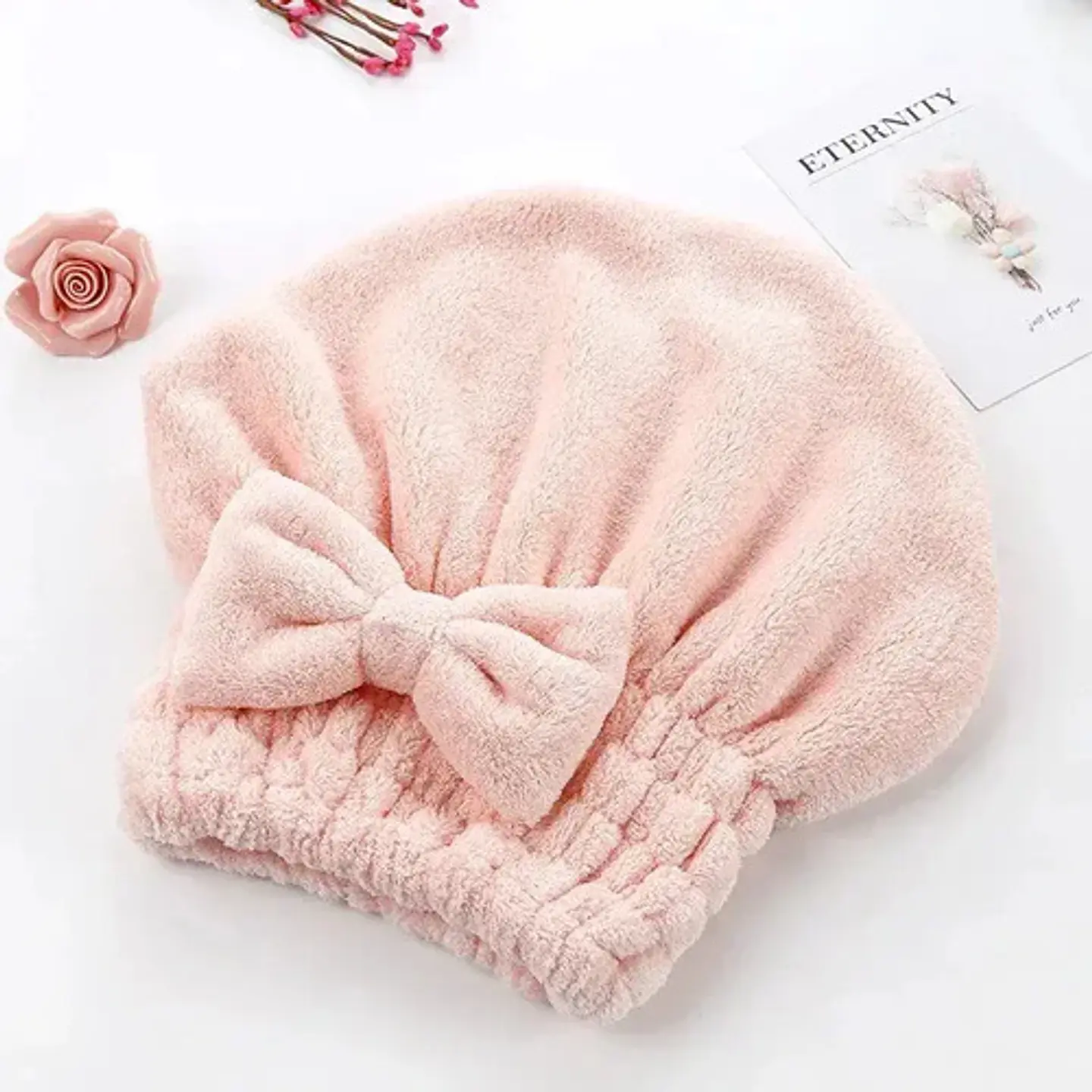 Gorro Toalla Microfibra Para Secar Cabello Ducha 2