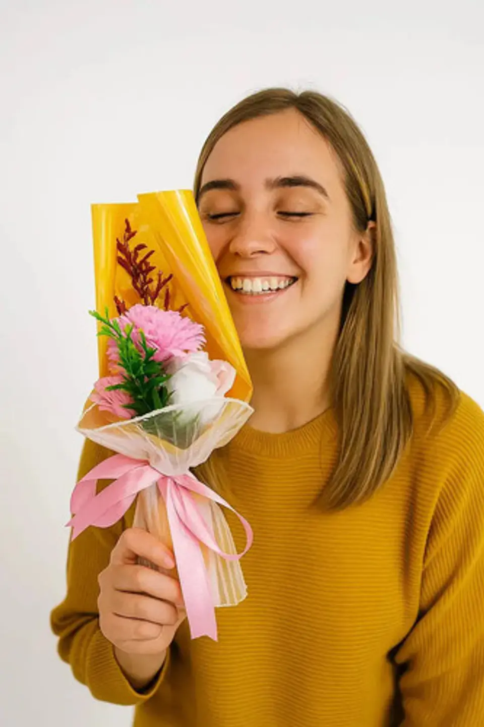 Rosas Eternas De Regalo, Flores De Jabon 25cm 3