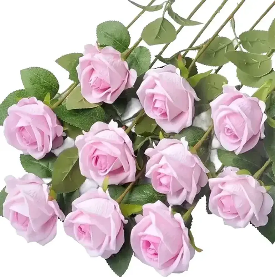 Rosa Artificial Para Regalo, Rosa Artificial  1 Unidad 50cm 7
