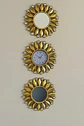 Set De Reloj + 2 Espejos Elegantes Dorado - Miniatura 3