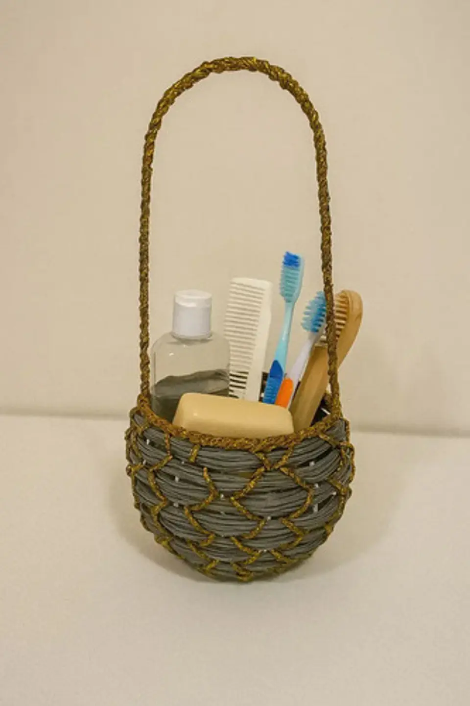 Canasto Decorativo Con Asas 30cm 2