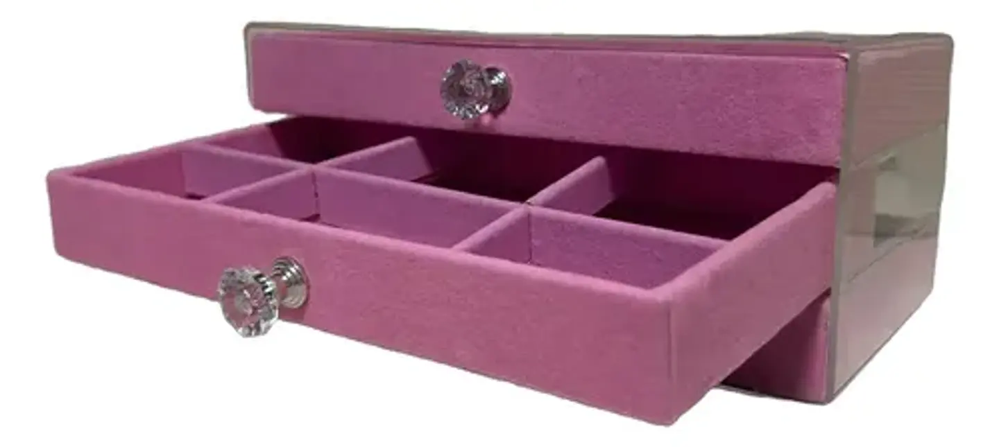 Joyero Caja Organizador Portátil Exhibidor De Joyas Acrilico 4