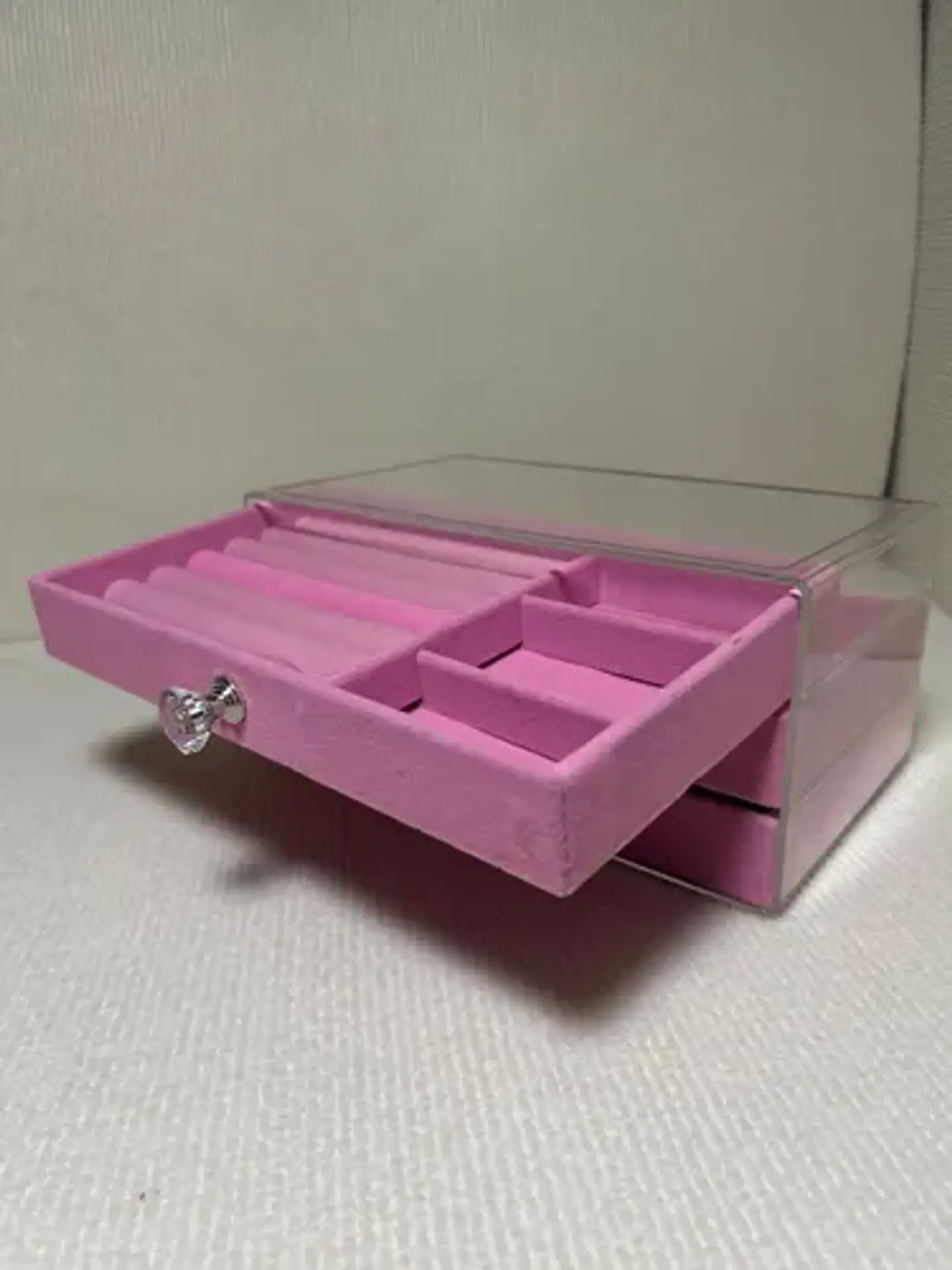 Joyero Caja Organizador Portátil Exhibidor De Joyas Acrilico 5