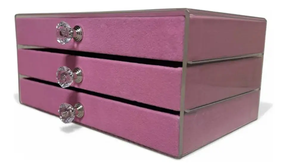 Joyero Caja Organizador Portátil Exhibidor De Joyas Acrilico 9
