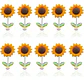 5 Adornos Con Forma De Girasol, Cabeza Movil Girasol Premium - Miniatura 2