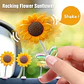5 Adornos Con Forma De Girasol, Cabeza Movil Girasol Premium - Miniatura 4