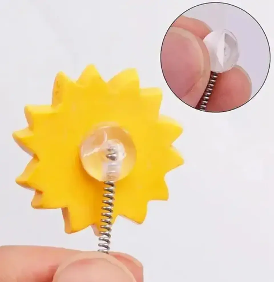 5 Adornos Con Forma De Girasol, Cabeza Movil Girasol Premium 8