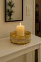 Bandeja Decorativa Redonda Elegante  20 Cm - Miniatura 3