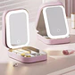 Estuche Cosmetico Con Espejo Bolso Maquillaje Luz Led - Miniatura 2
