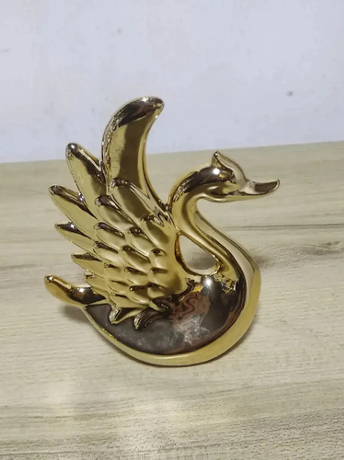 Escultura De Cisne Decorativo 16cm 2