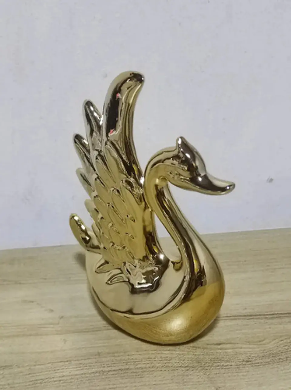 Escultura De Cisne Decorativo 16cm 3