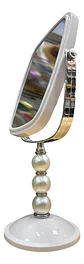 Espejo De Tocador Elegante Con Detalles De Perlas - Miniatura 9