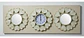 Set Reloj Y Espejos Redondos Decorativos Dorado Elegante - Miniatura 4