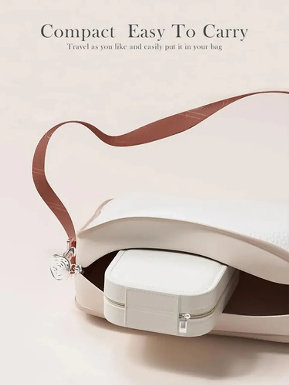 Estuche Cosmetico Con Espejo Bolso Maquillaje Luz Led 3