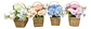 Plantas Artificiales En Macetas Decorativas - Miniatura 3