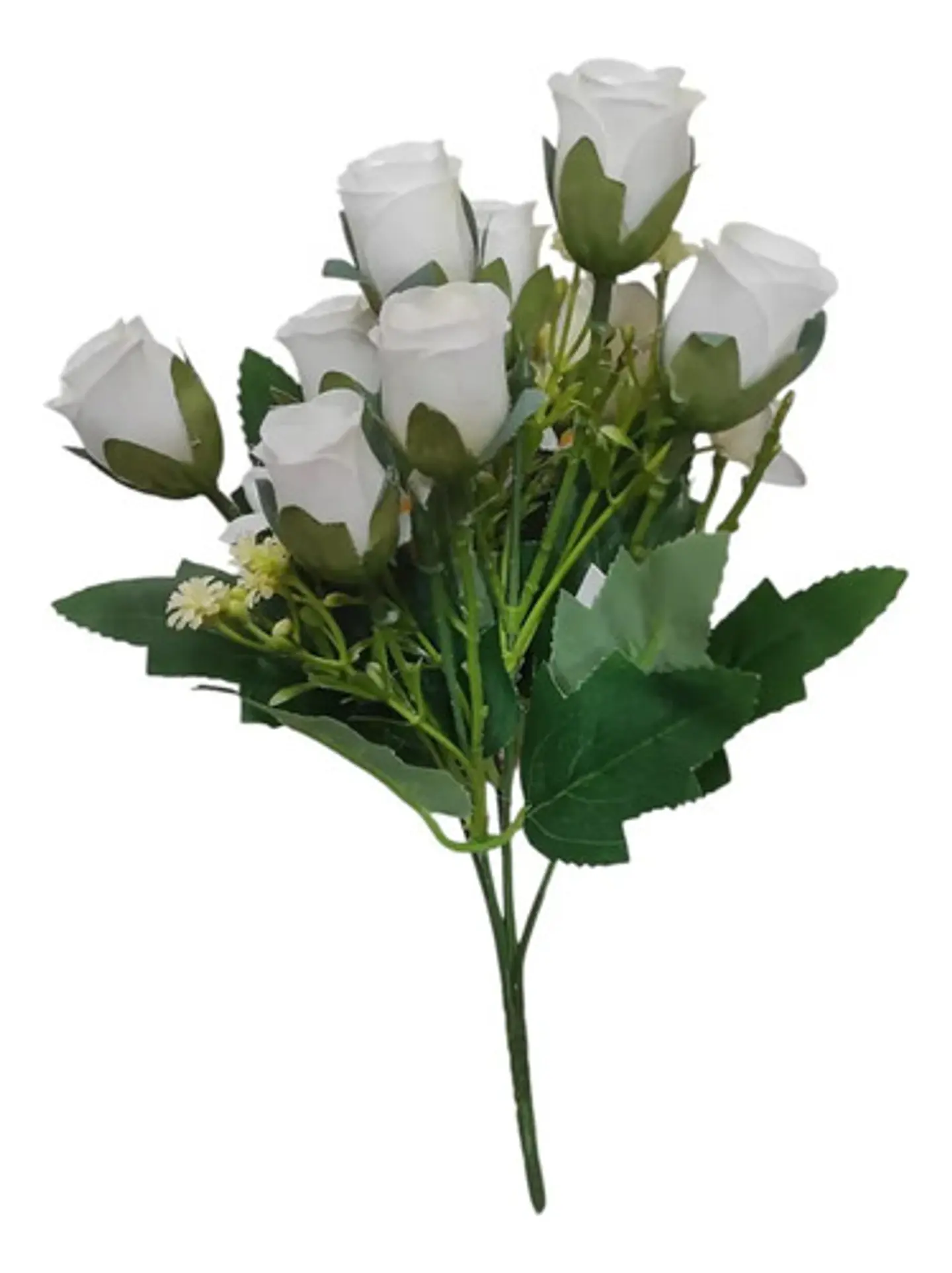Rosas Decorativo Artificial Ramo Para Decoración 9 Unidades 1