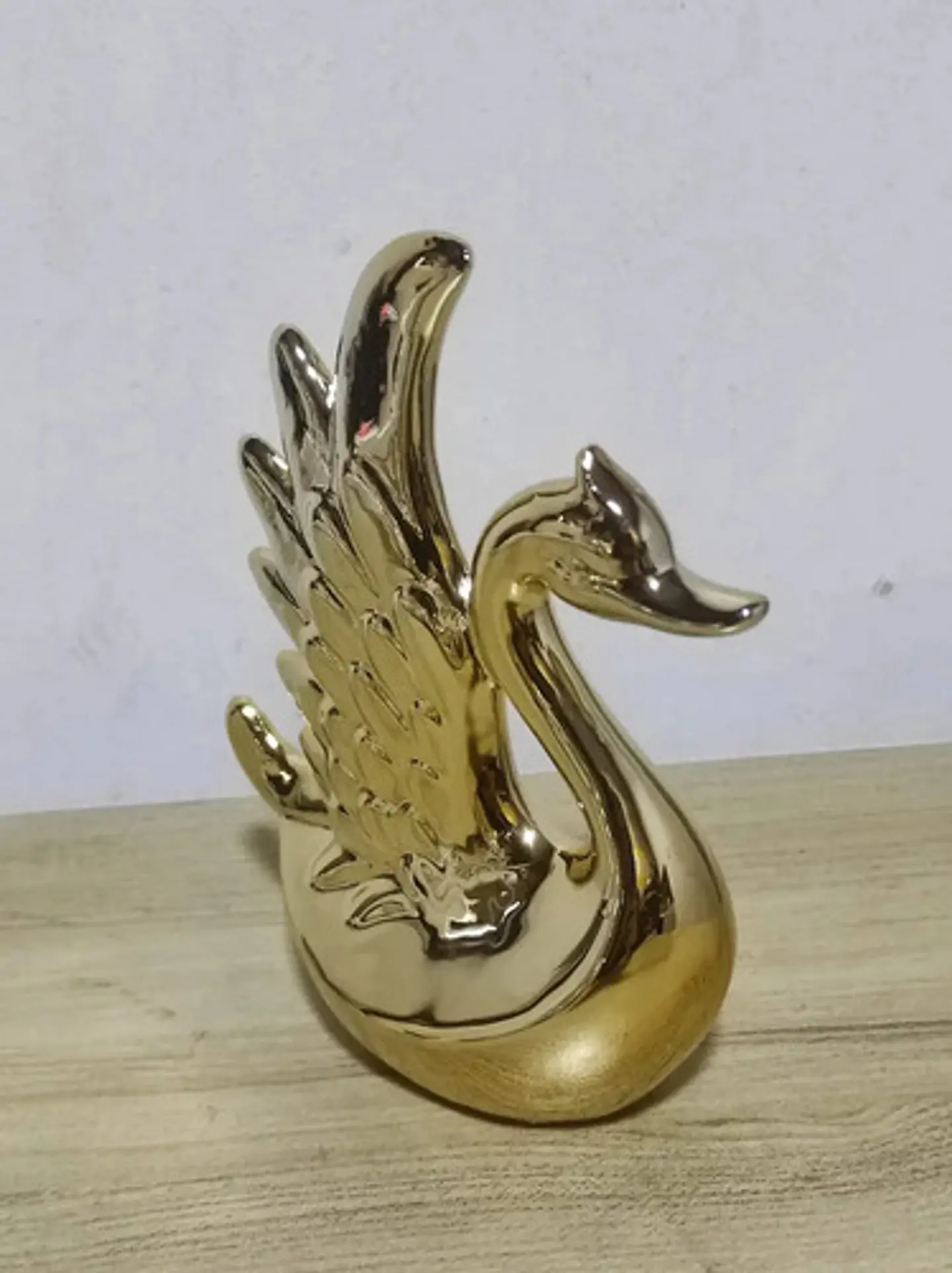 Escultura De Cisne Decorativo 13cm 2