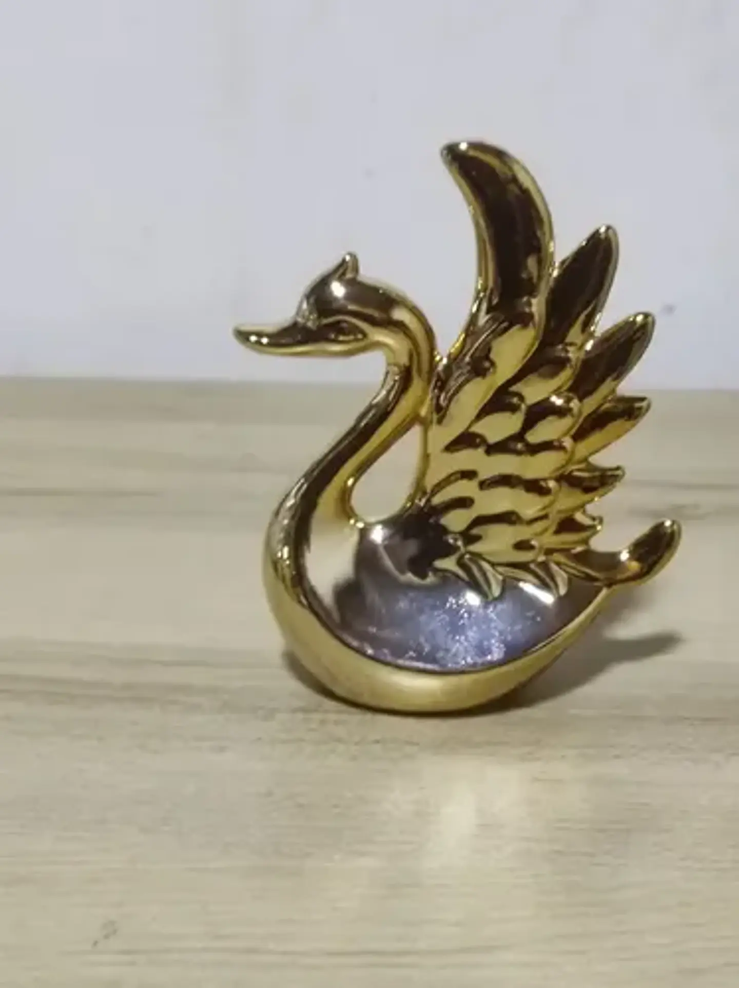 Escultura De Cisne Decorativo 13cm 3