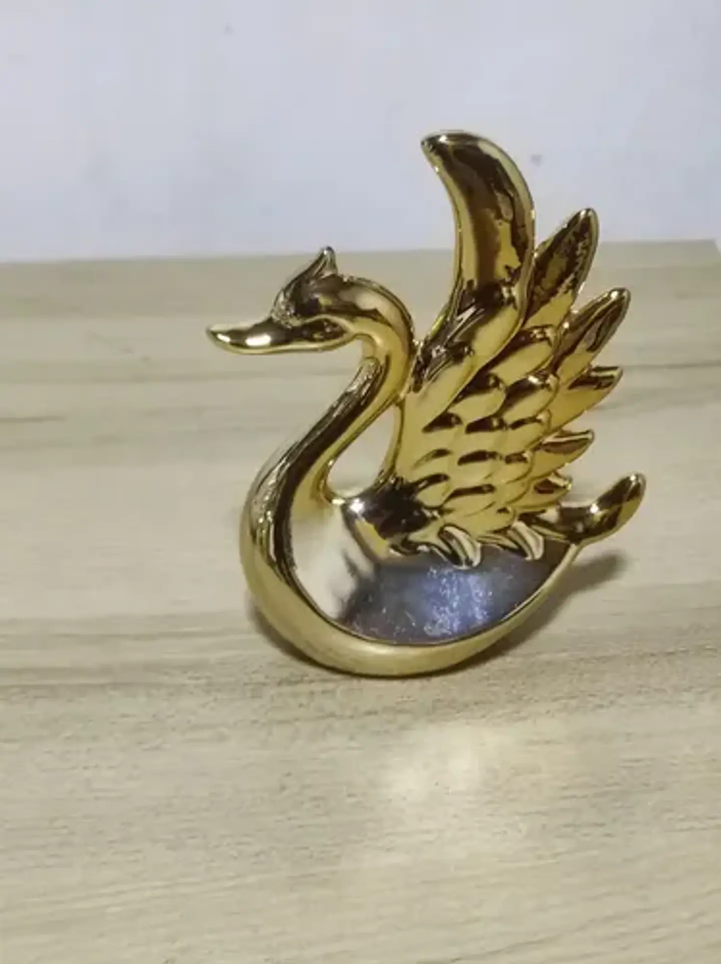 Escultura De Cisne Decorativo 13cm 4