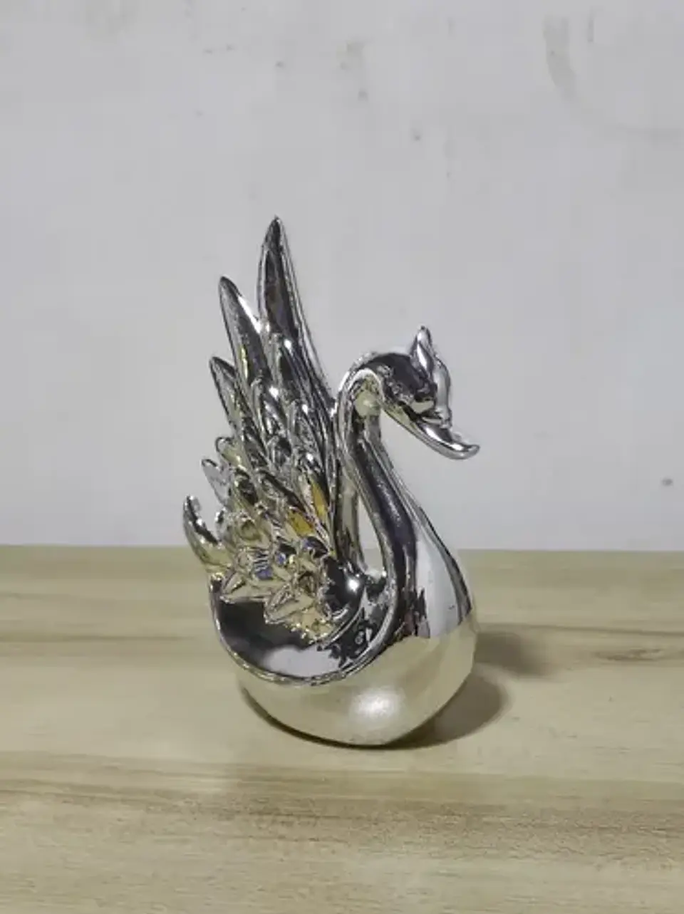 Escultura De Cisne Decorativo 16cm 1