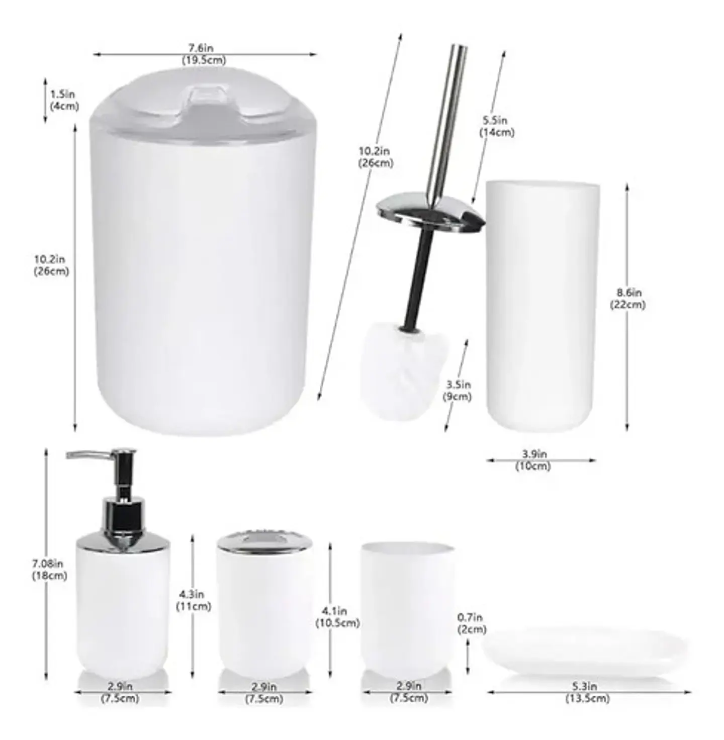 Set De Accesorios De Baño 6 Piezas 3