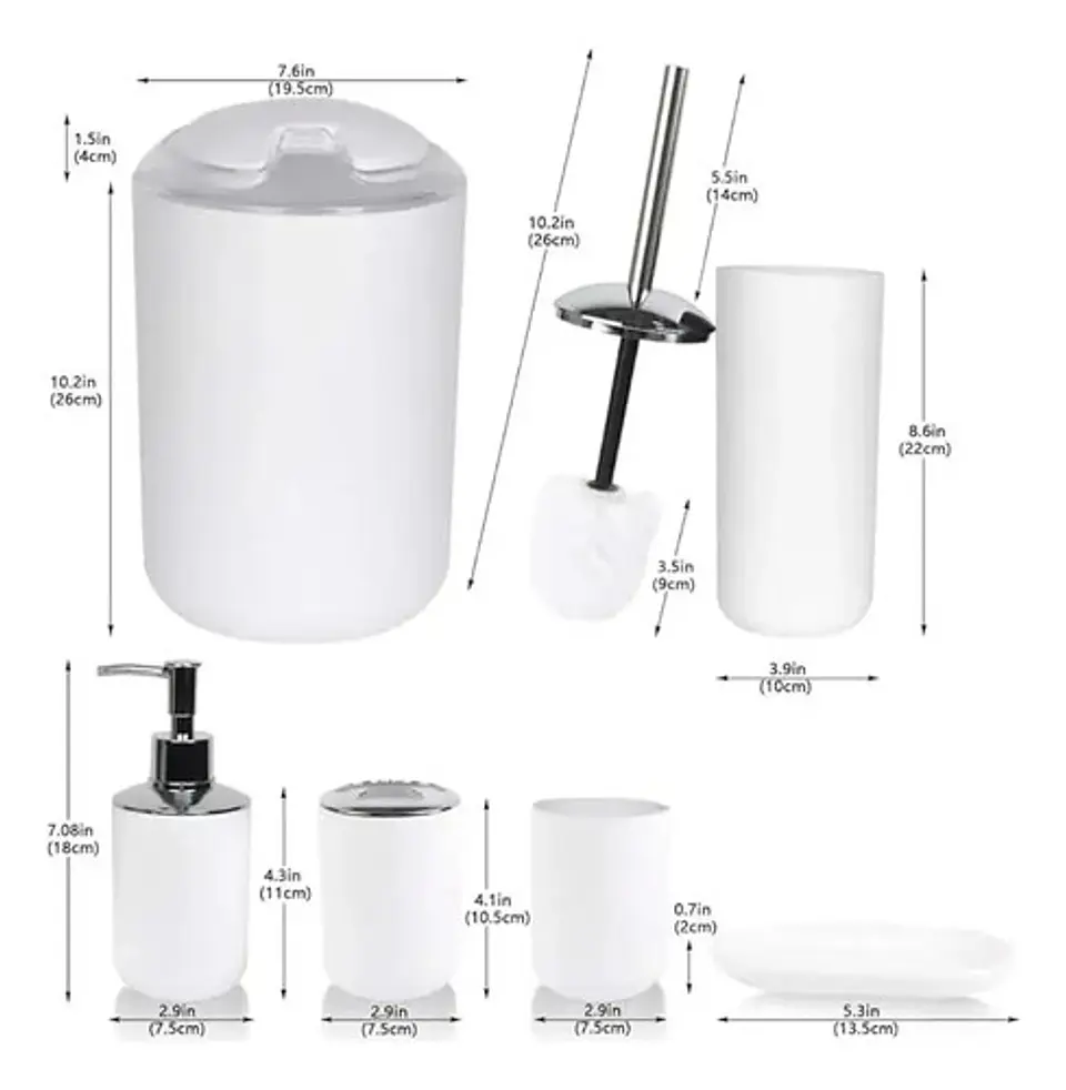 Set De Accesorios De Baño 6 Piezas 3