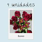 Rosas Decorativo Artificial Ramo Para Decoración 9 Unidades - Miniatura 2