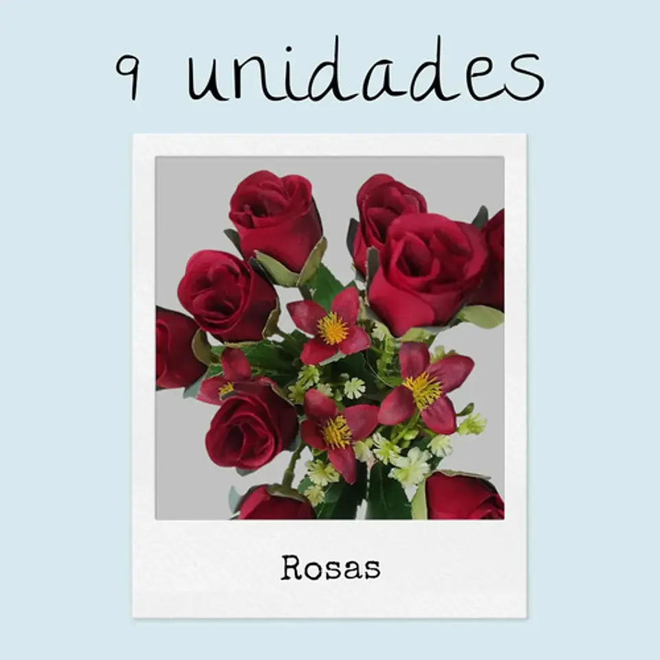 Rosas Decorativo Artificial Ramo Para Decoración 9 Unidades 2