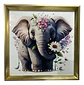 Cuadro Decorativo 3d  Y Marco Elegante Diseño Elefante - Miniatura 2