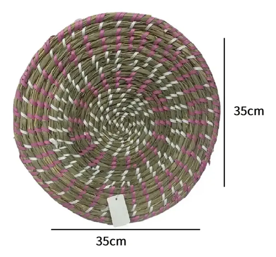 Pack 2 Individual Redondo Circular Entrelazado 35x35 3