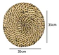 Pack 2 Individual Redondo Circular Entrelazado 35x35 - Miniatura 3