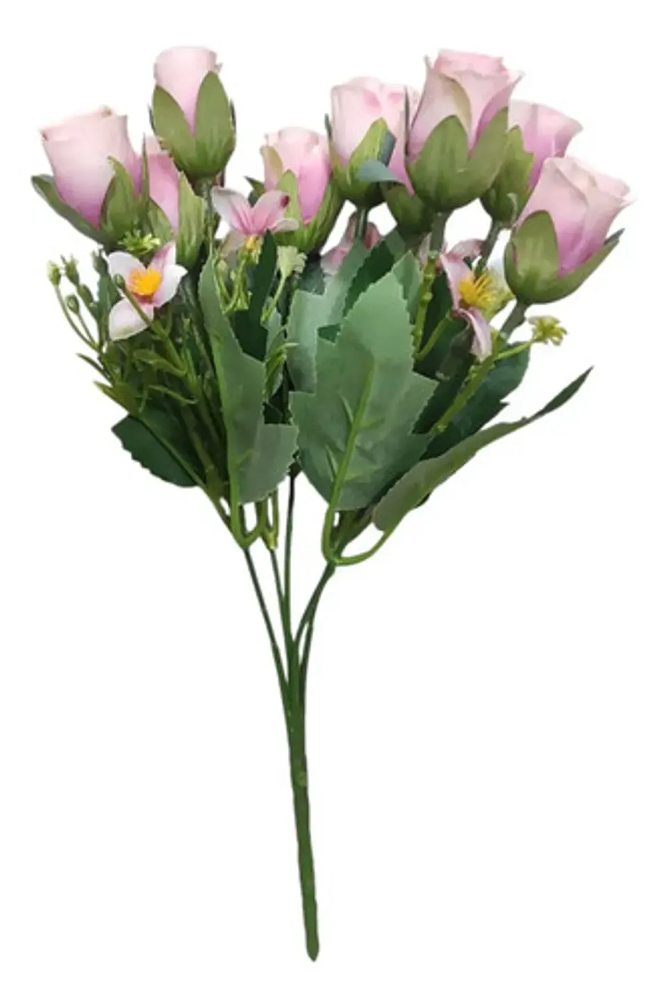 Rosas Decorativo Artificial Ramo Para Decoración 9 Unidades 1