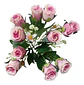 Rosas Decorativo Artificial Ramo Para Decoración 9 Unidades - Miniatura 2