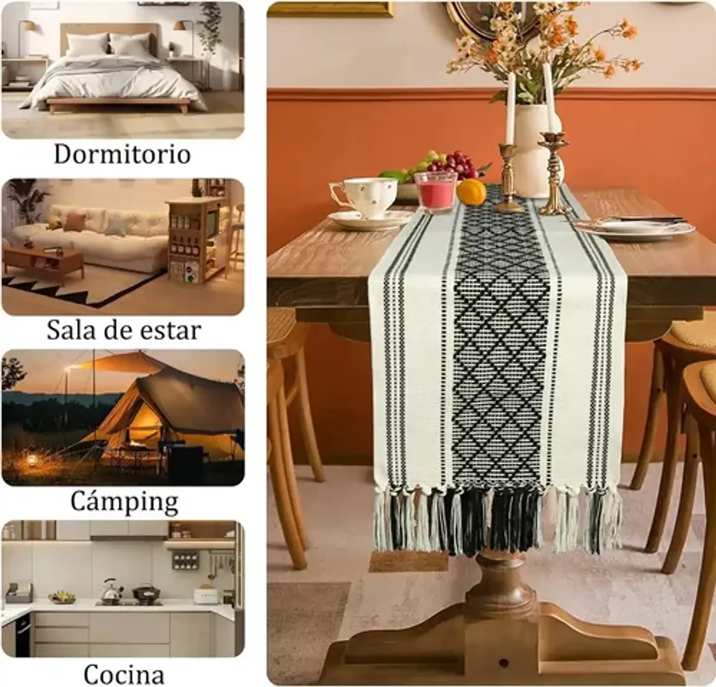 Mantel Camino De Mesa Rectangular Linea 180x35cm 3