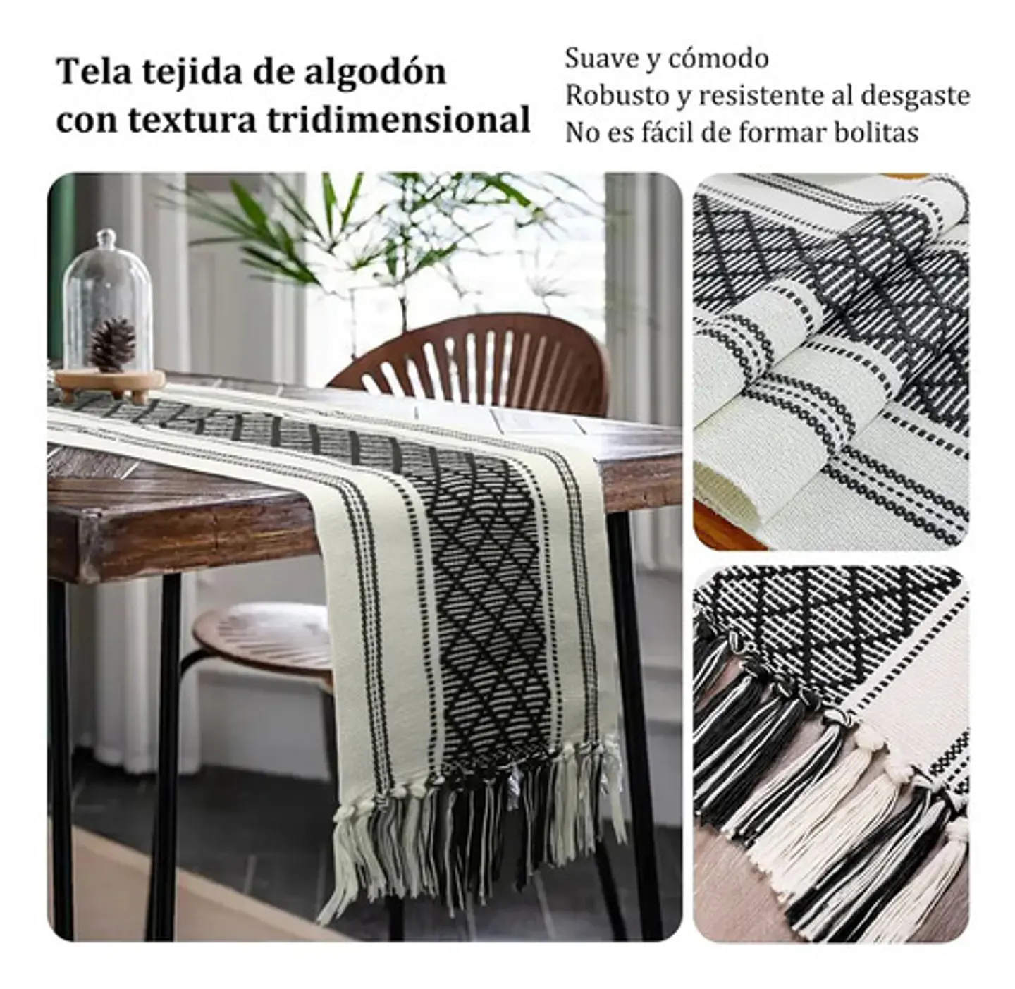 Mantel Camino De Mesa Rectangular Linea 180x35cm 4